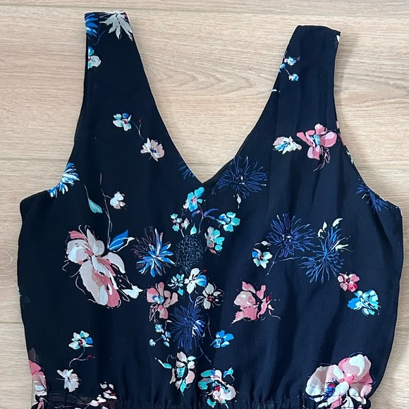 Dex Blue Dress Size Small with Florals - Picture 4 of 4